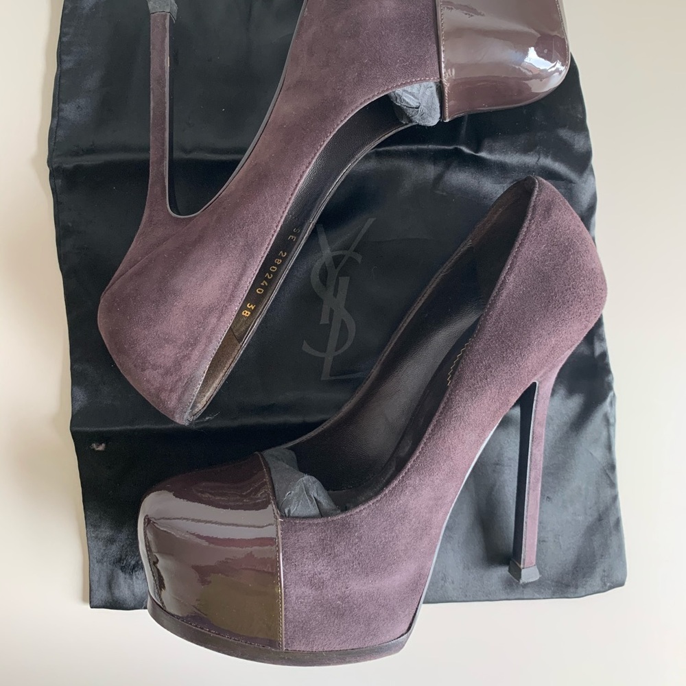 YSL Yves Saint Laurent Cap Toe Pump - Picture 7 of 8